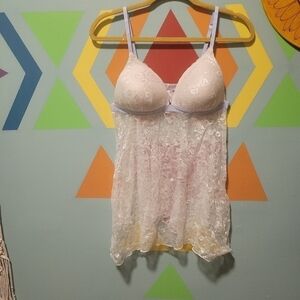 NWOT Secret Treasures Women's Lace Babydoll Lingerie Piece Size Large (12-14)